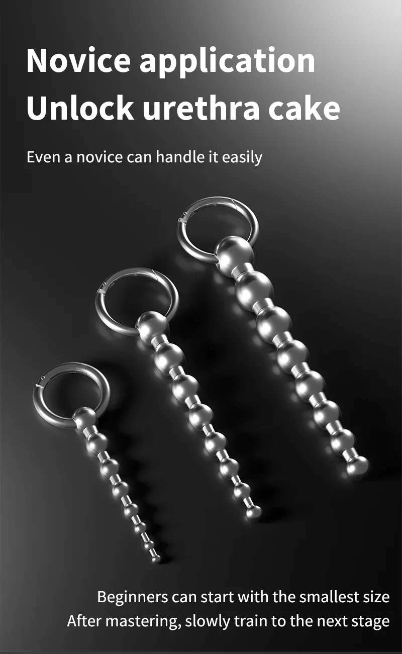 304 Stainless Steel Beaded Urethral Sound 3 Sizes Available