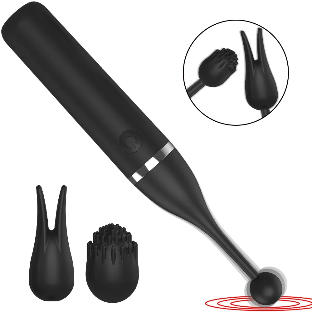 10 Frequencies Vibrator With 2 Different Massage Heads