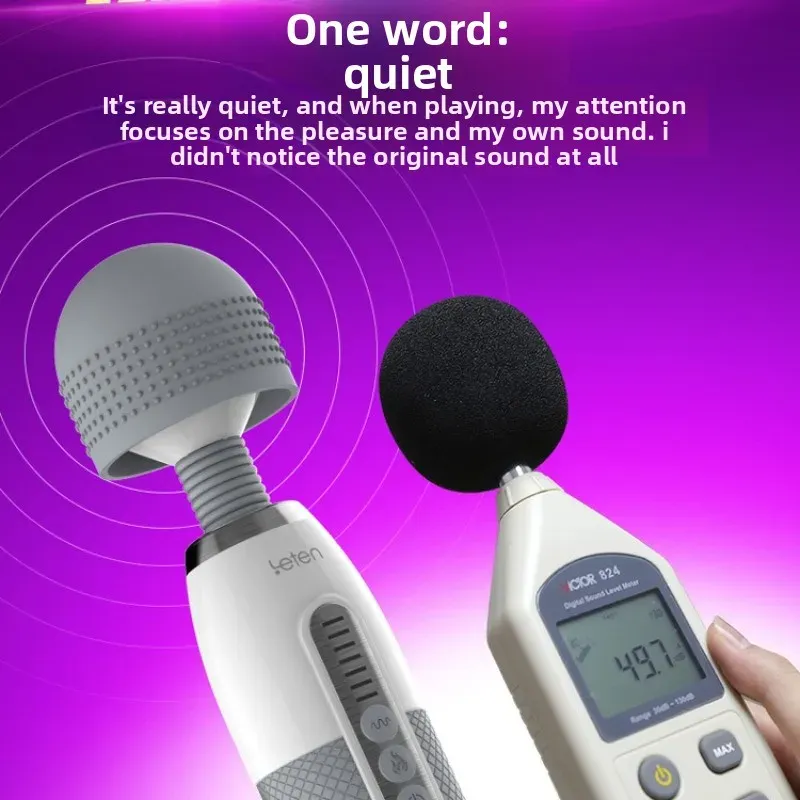7 Speeds 10 Frequencies LED Display Heating AV Wand Vibrator