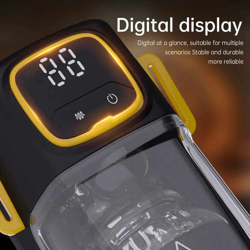 Wearable Design Thrusting Male Masturbator Digital Display