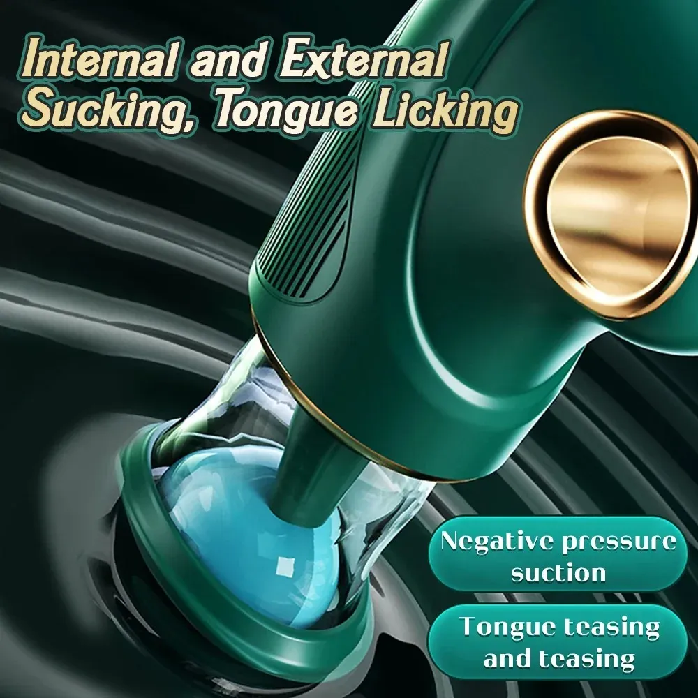 5 Suction 7 Tongue-Licking Metal Finger Ring Vibrator