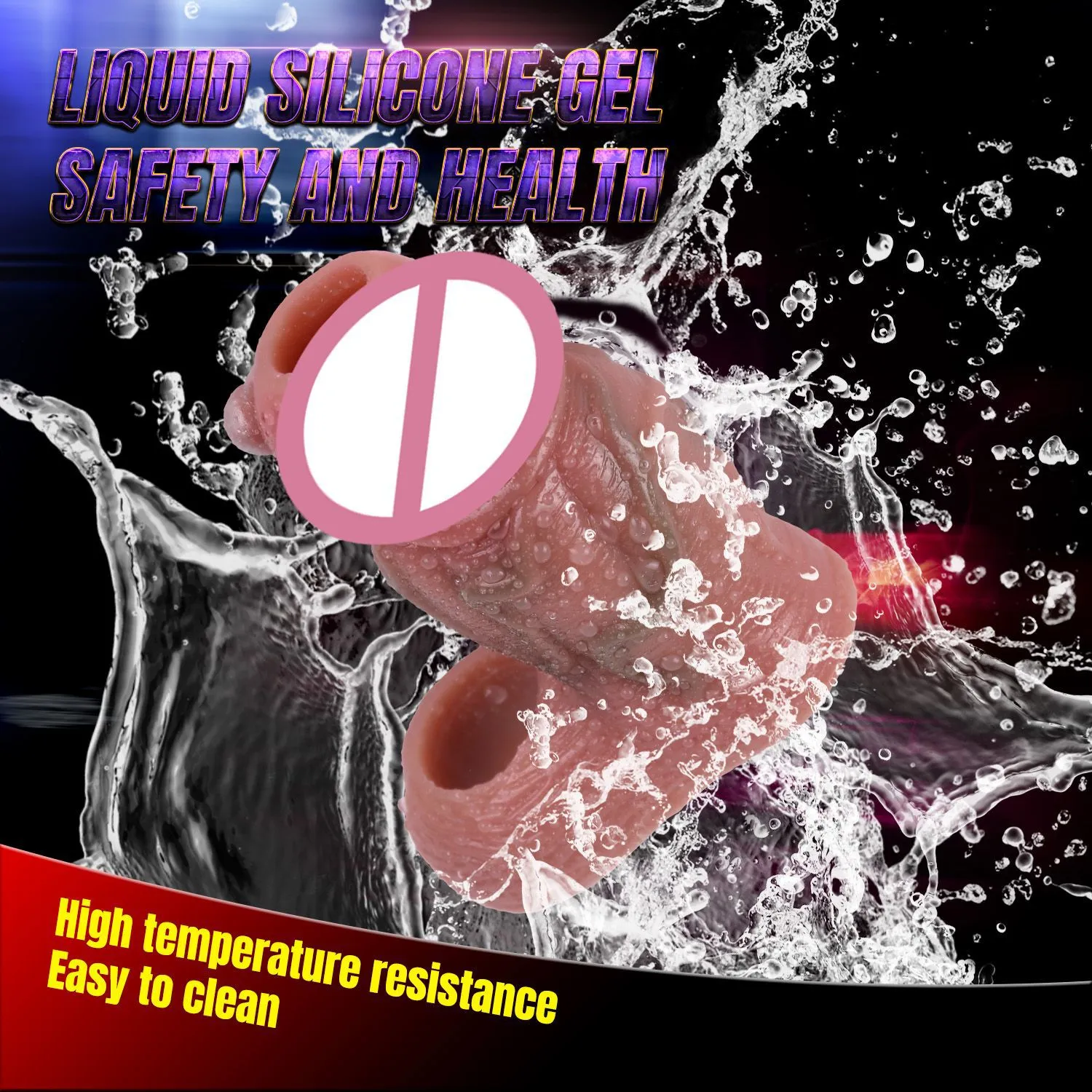 SXXY S8102 Platinum Silicone Simulated Penis Sleeve