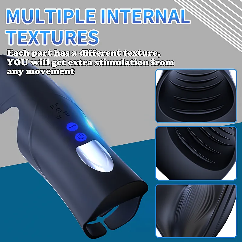 3-In-1 10 Modes Male Masturbator Multiple Wearing Methods