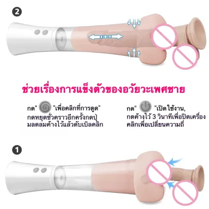 จิ๋มกระป๋องออโต้ เครื่องปั้มควย ดูด+สั่น การดูดสูญญากาศไฟฟ้า