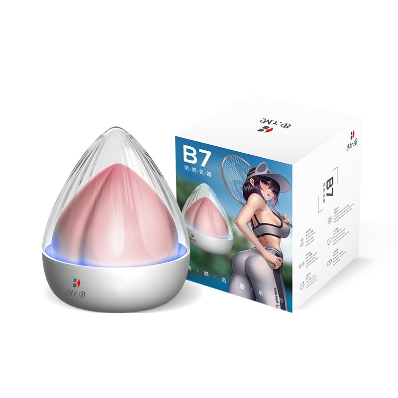 Peach-Shaped Pocket Pussy Lighting And Heating Function