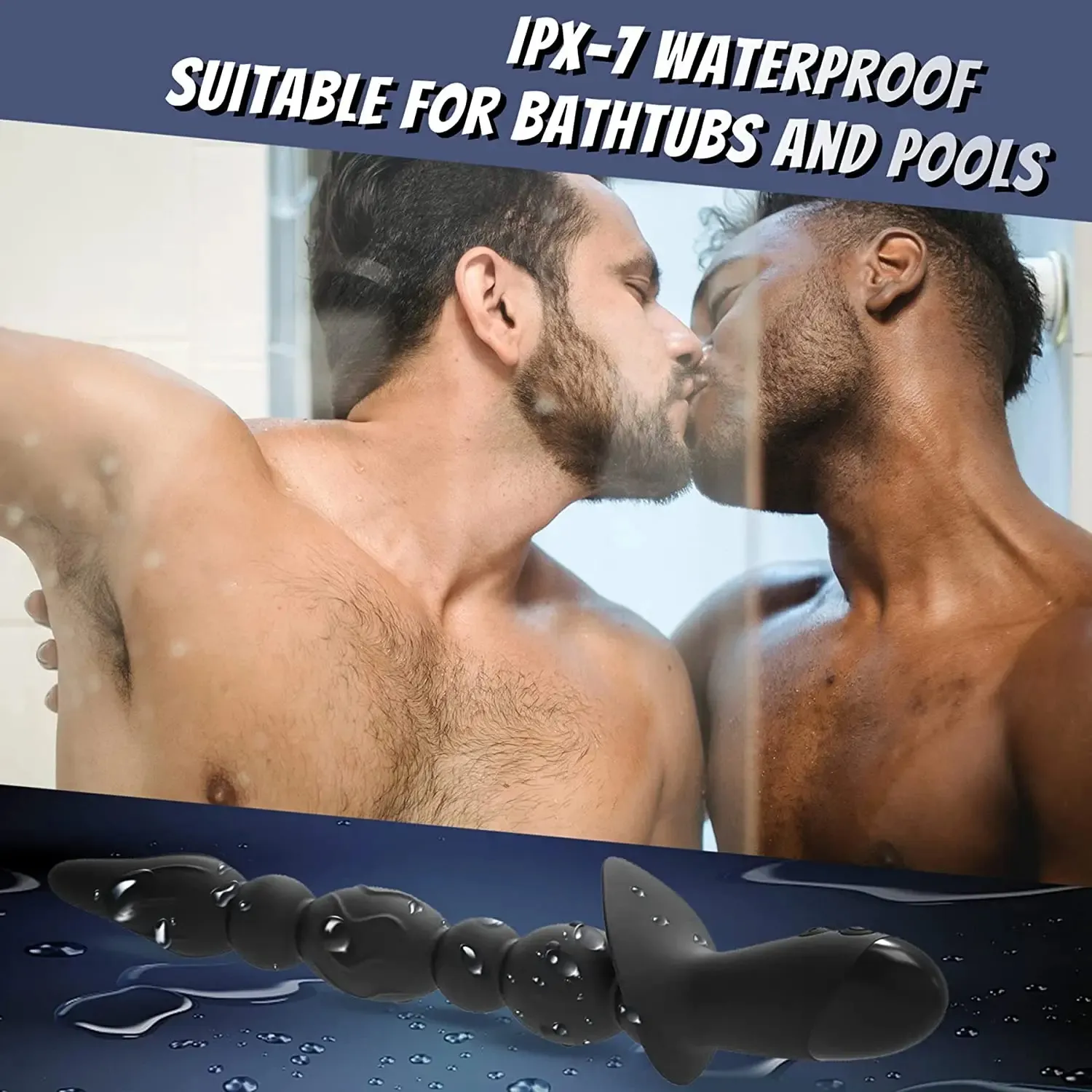 Segmented Beads + Raised Texture Prostate Massager IPX7