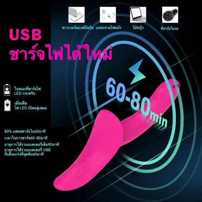 กางเกงควยปลอม ดิลโด้ มอเตอร์คู่ ระบบสั่น 7 ระดับ ฟังก์ชันรีโมท