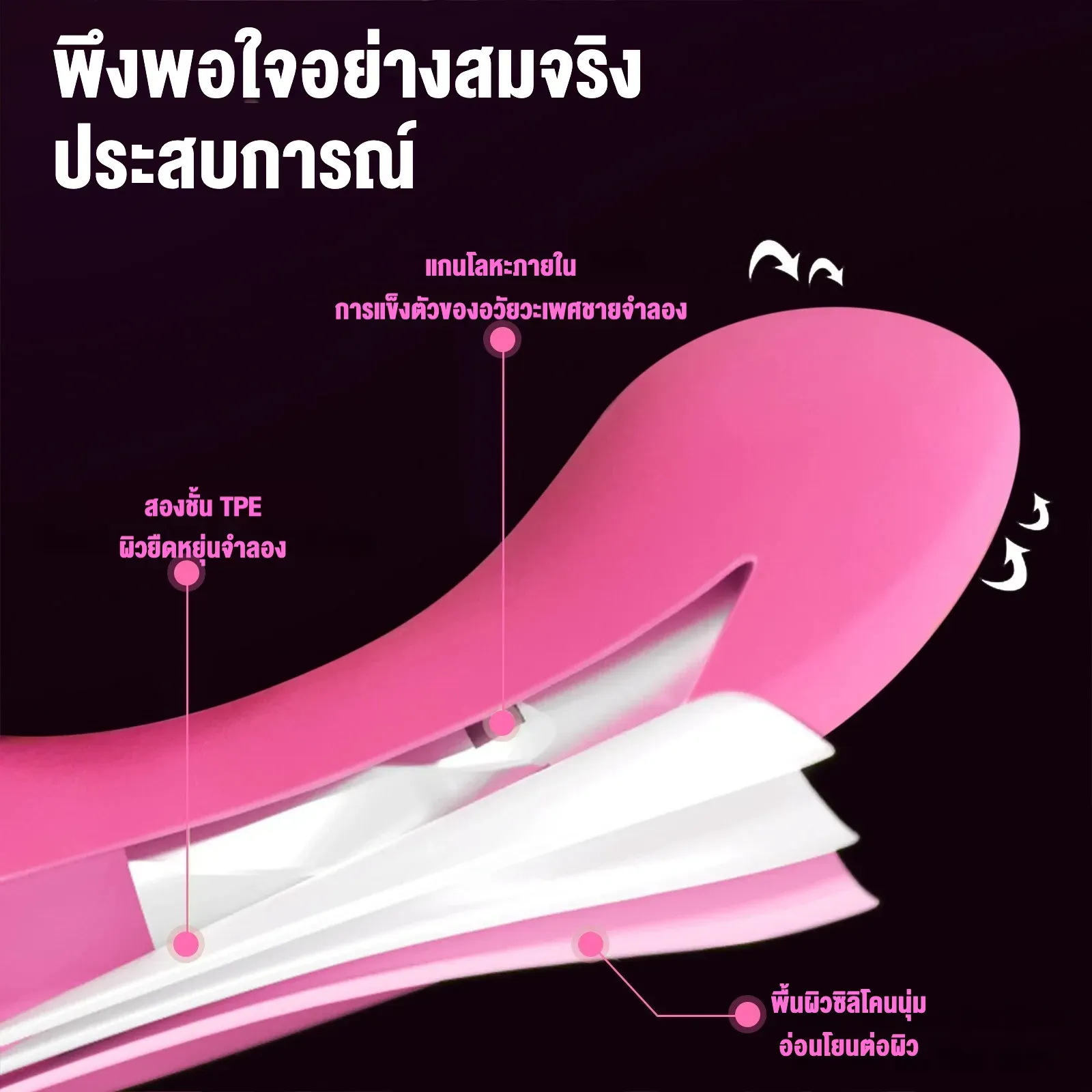 เครื่องนวด AV เครื่องนวดเอวี 12 โหมดการสั่น นวดแบบ 360°