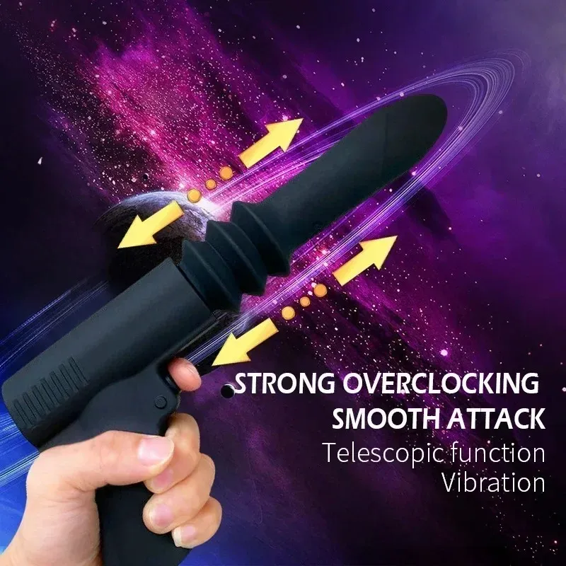Gun-Shaped 4-Level Thrusting + Vibration Sex Machine