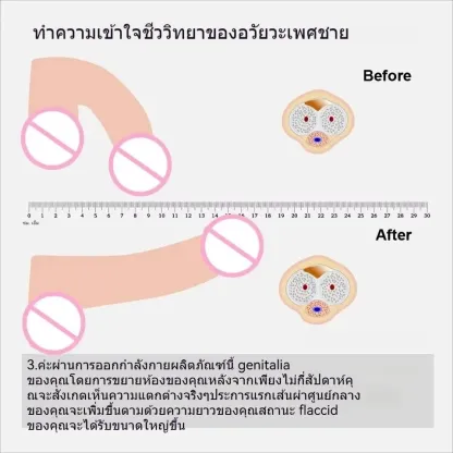 เครื่องยืดอวัยวะเพศชาย กระบอกเพิ่มขนาด ระบบยืด+แรงดันลบ ขยายความยาว