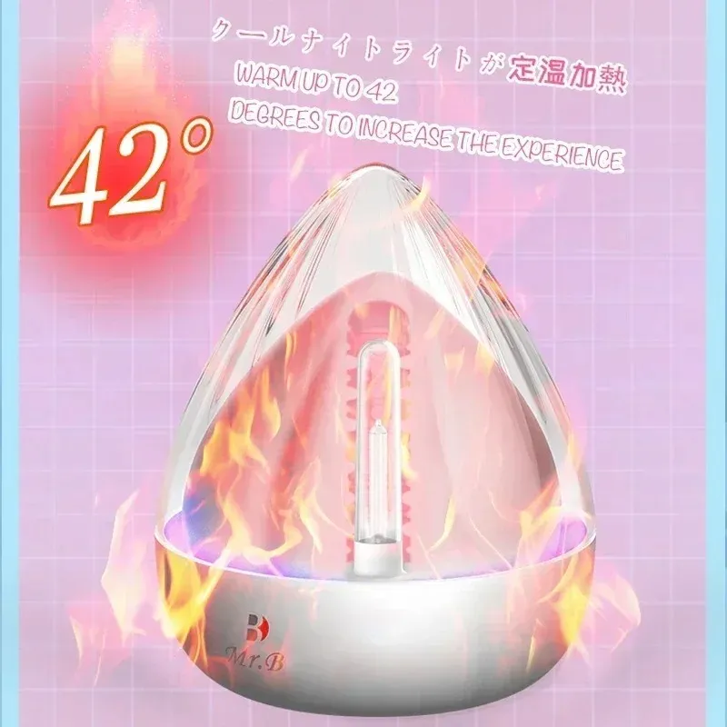 Peach-Shaped Pocket Pussy Lighting And Heating Function