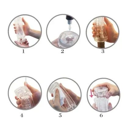 จิ๋มกระป๋อง จิ๋มปลอม มีให้เลือก 3 สี ลายเกลียว+เม็ดกรวด วัสดุ TPE