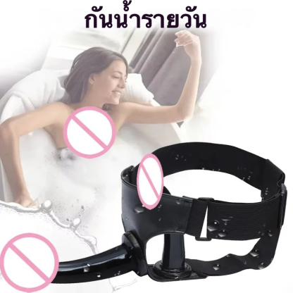 เซ็กส์ทอยสวมใส่ เลสเบี้ยน วัสดุซิลิโคน ปรับความตึงได้ ออกแบบสองหัว