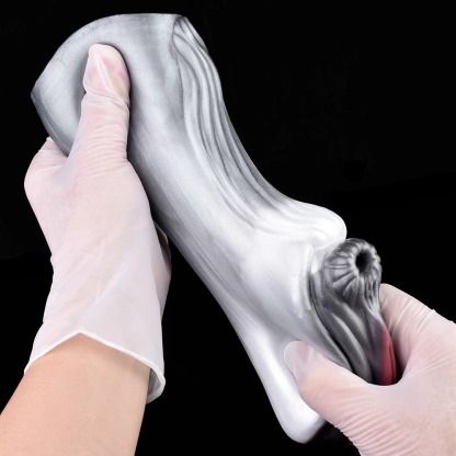 W5609未定价จิ๋มสัตว์เทียม ช่องทางคู่สมจริง ออกแบบตามอวัยวะเพศม้าตัวเมีย วัสดุซิลิโคนเหลว