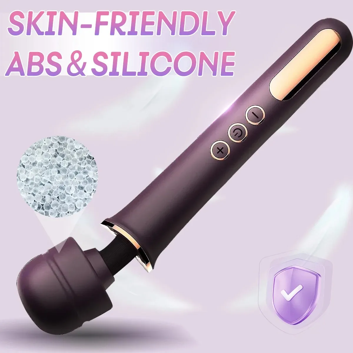 5 Speeds 10 Frequencies Piano Lacquer AV Wand Vibrator