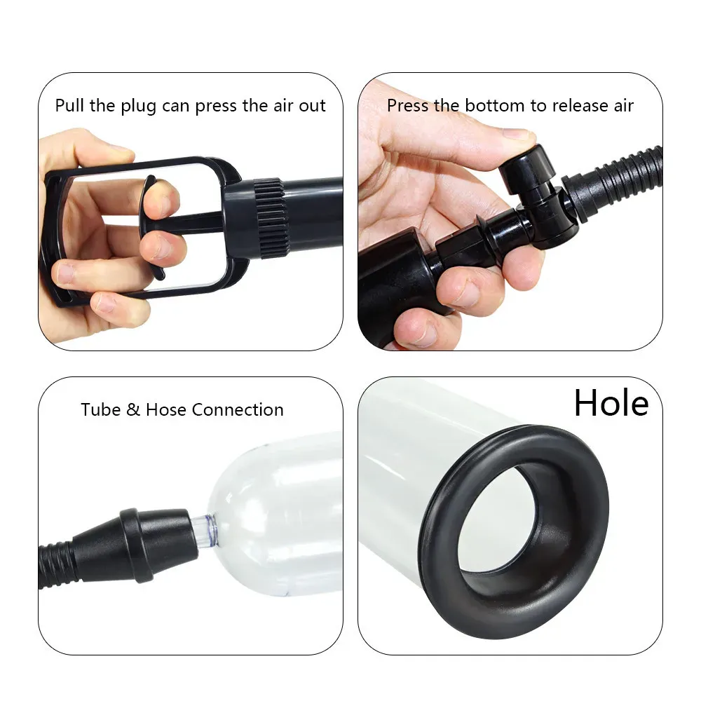 Manual Air Penis Pump One-Button Manual Pressing