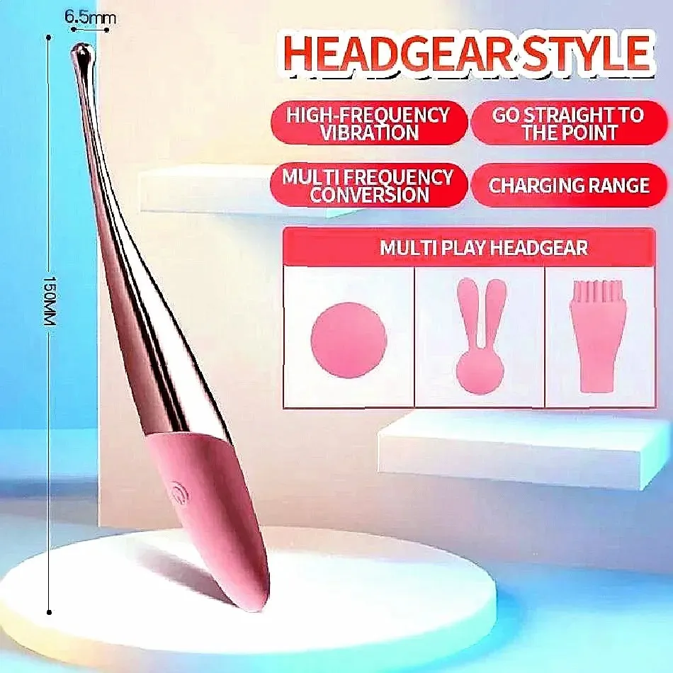 7 Vibration Modes Spot Stimulation Vibrator With 3 Heads