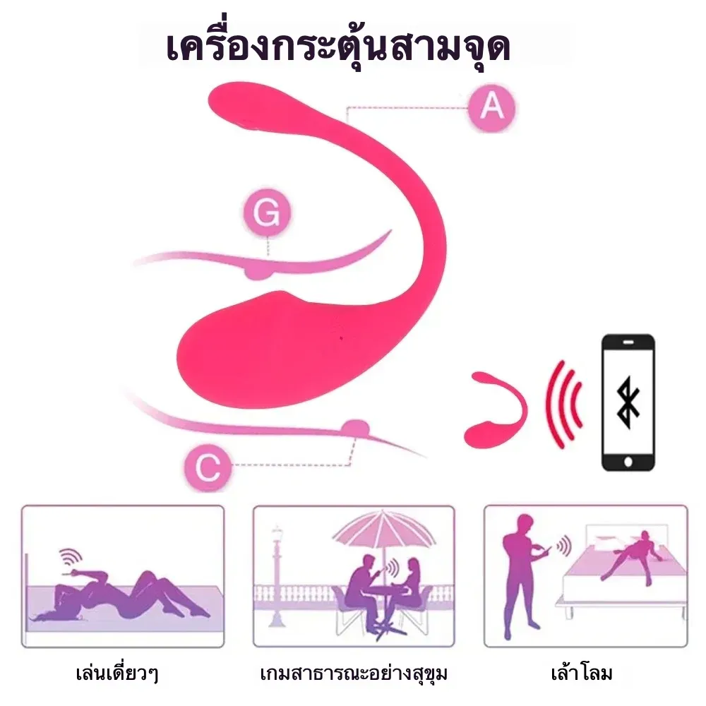 ไข่สั่น ไข่สั่นไฟฟ้า ไข่สั่นมีหาง มอเตอร์ทรงพลัง+10 ความถี่การสั่น