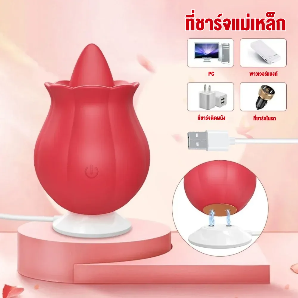 10 Levels Tongue-Licking Clitoral Vibrator & Breast Toy