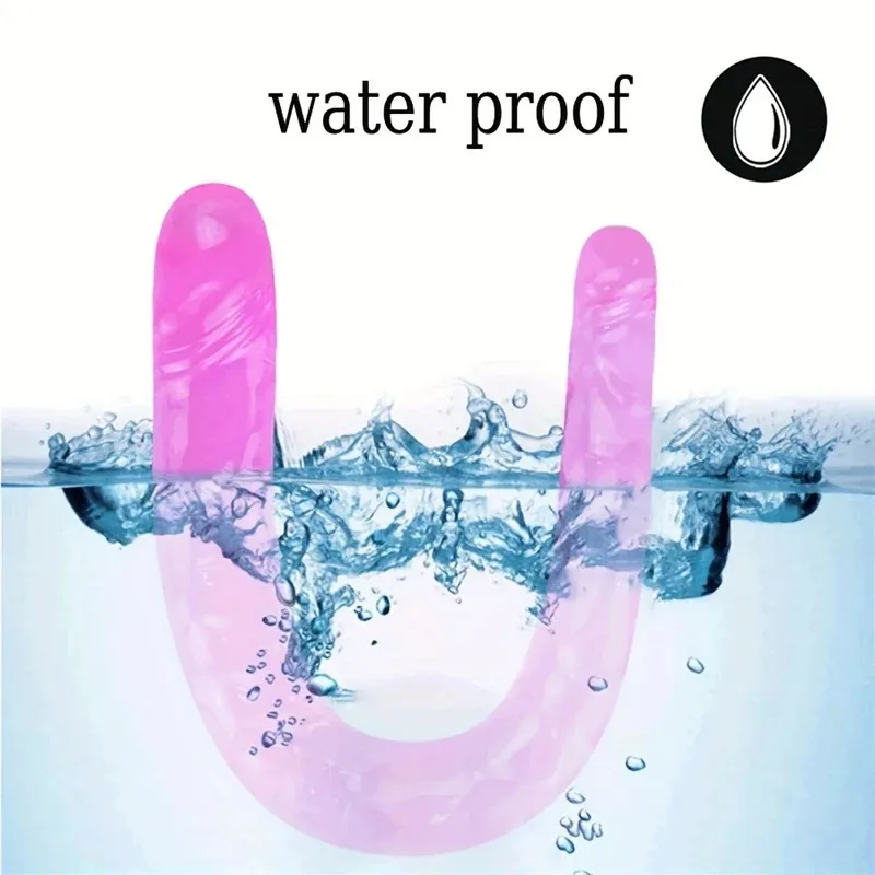 Transparent Crystal Color Dual-Head Dildo 3 Colors Available