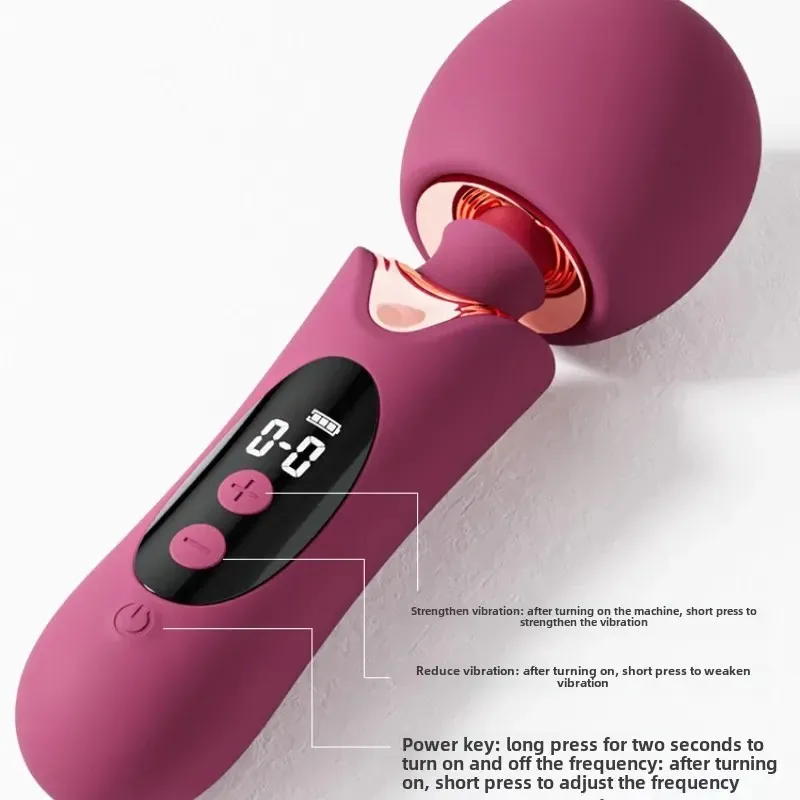8 Speeds 8 Frequencies Shock-Absorbing Spring Wand Vibrator