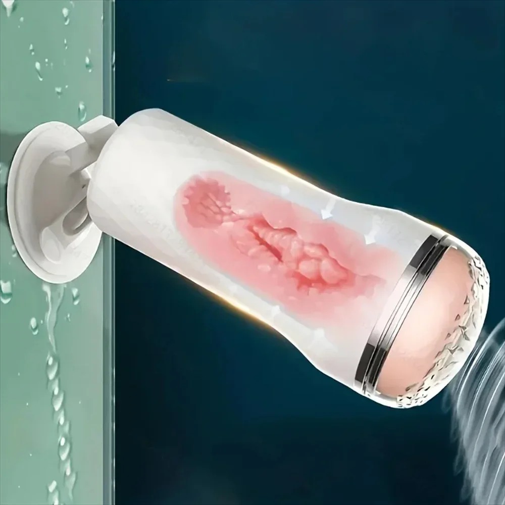 W0359 ถ้วยช่วยตัวเองใช้มือ ออกแบบสมจริง เม็ดกรุบกรอบ วัสดุSRFS ฐานหมุนได้ ผิวสเปรย์钢琴|MINGSHE