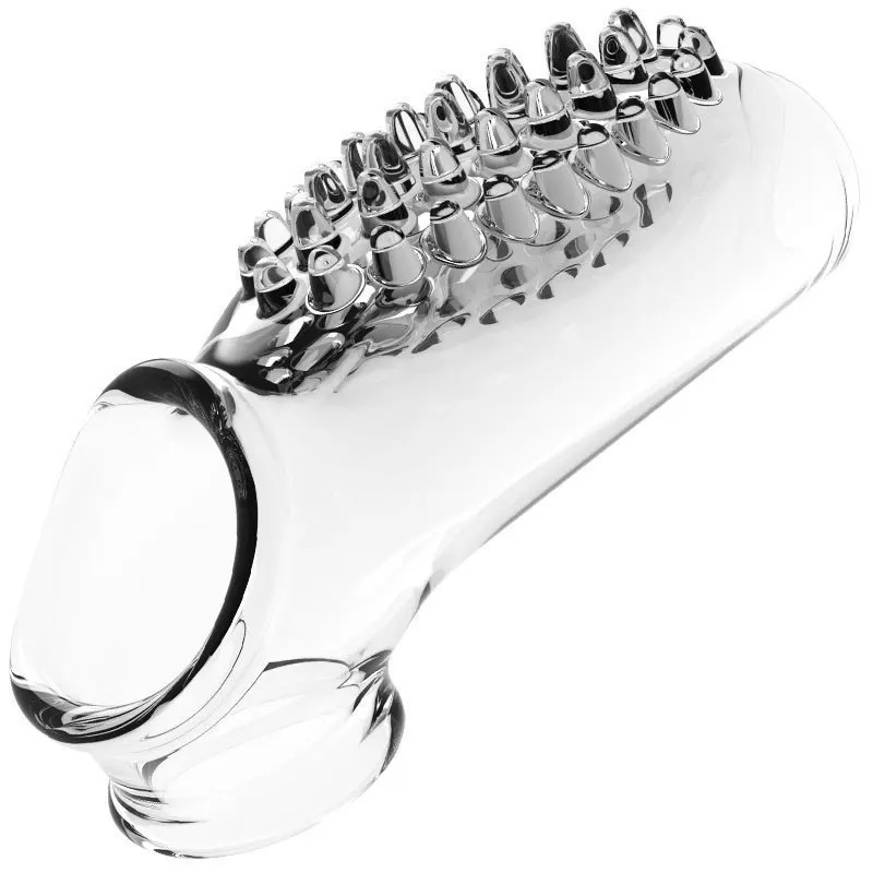 W4026ปลอกเพิ่มขนาด ออกแบบแบบเจาะทะลุ จุดนูนด้านหลัง วัสดุ TPE