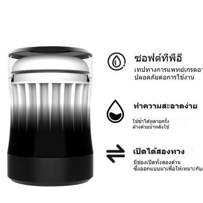 W5501未定价ถ้วยช่วยตัวเองใช้มือ ออกแบบแบบทะลุ 2 ช่องทาง จำลองช่องคลอด วัสดุ TPE ปลอดภัยต่อผิว