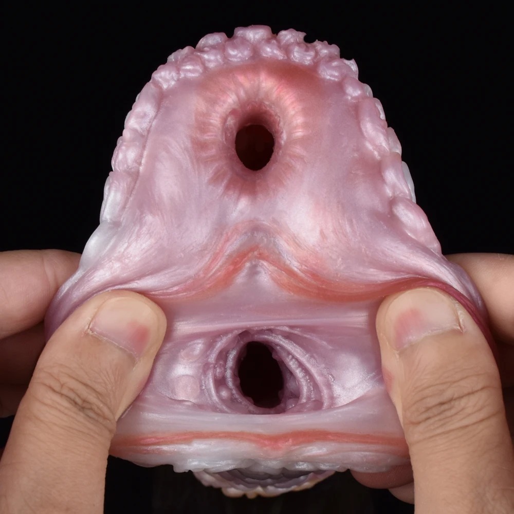 W5602未定价จิ๋มสัตว์เทียม ช่องทางคู่สมจริง แนวคิดเหนือจริง วัสดุซิลิโคนเหลว