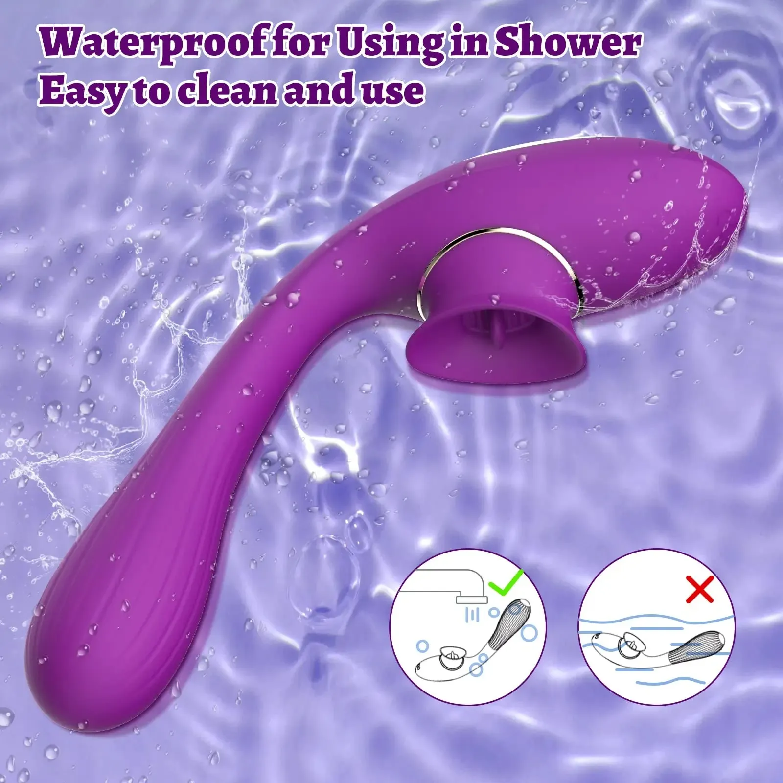 Electroplated Finish Independent Control Dual Vibrator