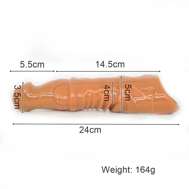 Extra-Long Penis Extender Black And Flesh Color Available