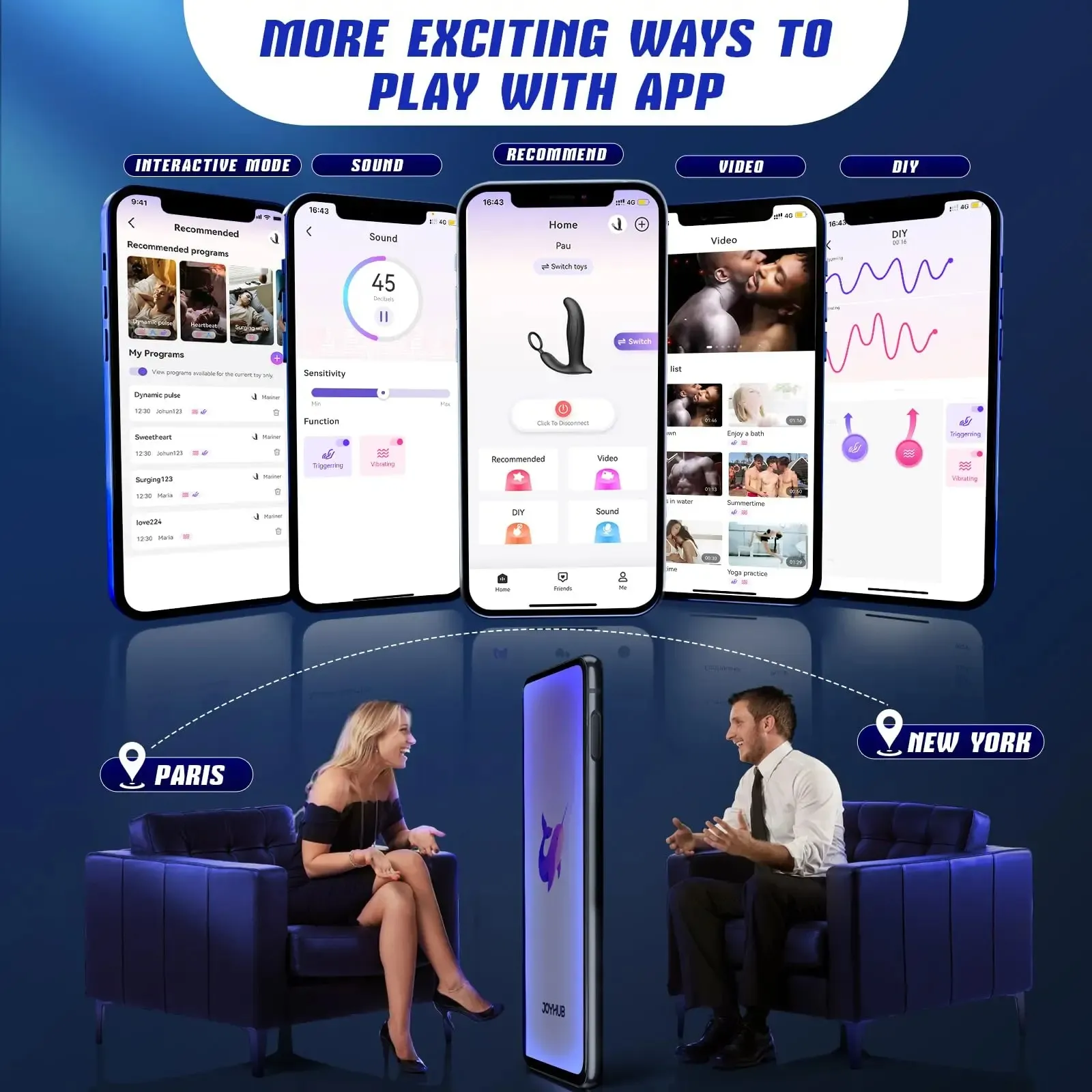 Remote Control + APP Prostate Massager & Electric Butt Plug