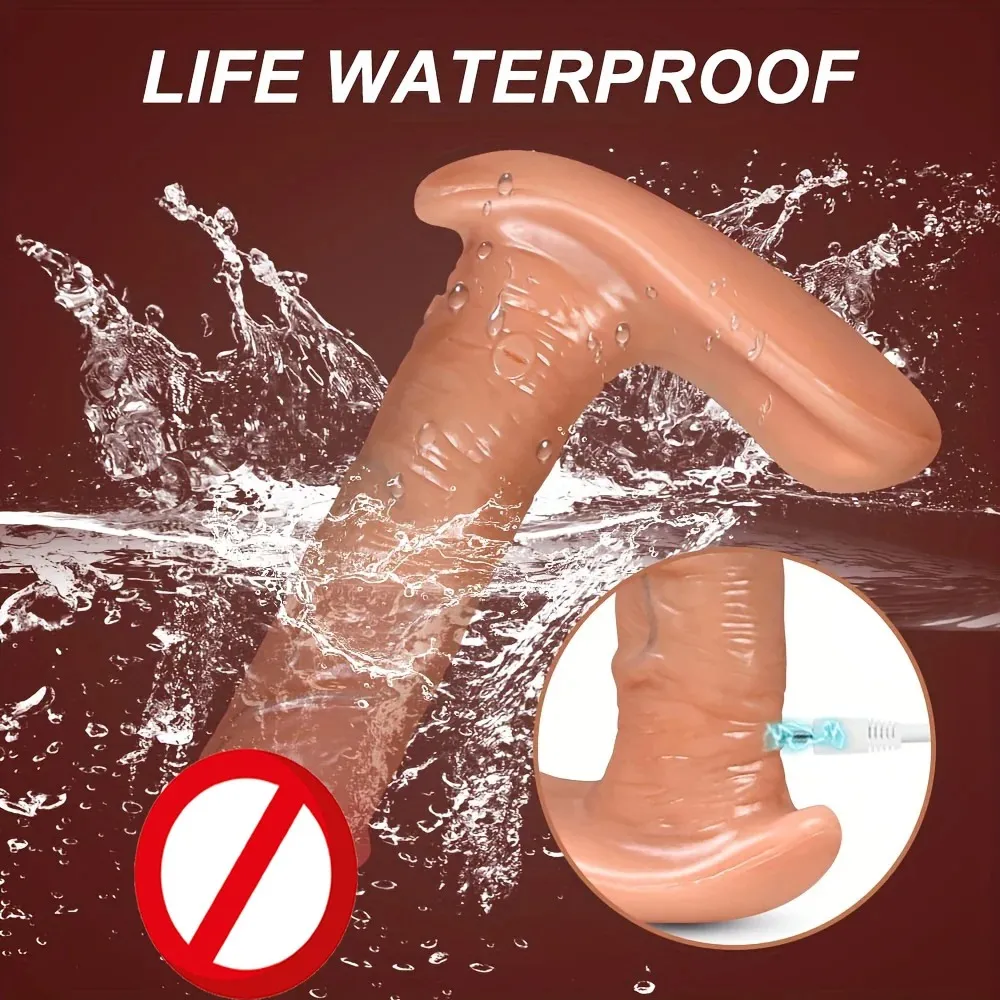Thrusting&Vibrating Remote Control Wearable Realistic Dildo