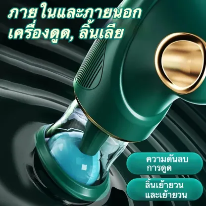 เครื่องสั่นหัวนมและคลิตอริส 7 ความถี่การสั่น 5 ความถี่การดูด ใช้งาน 3 แบบ ข้อมือชุบไฟฟ้า