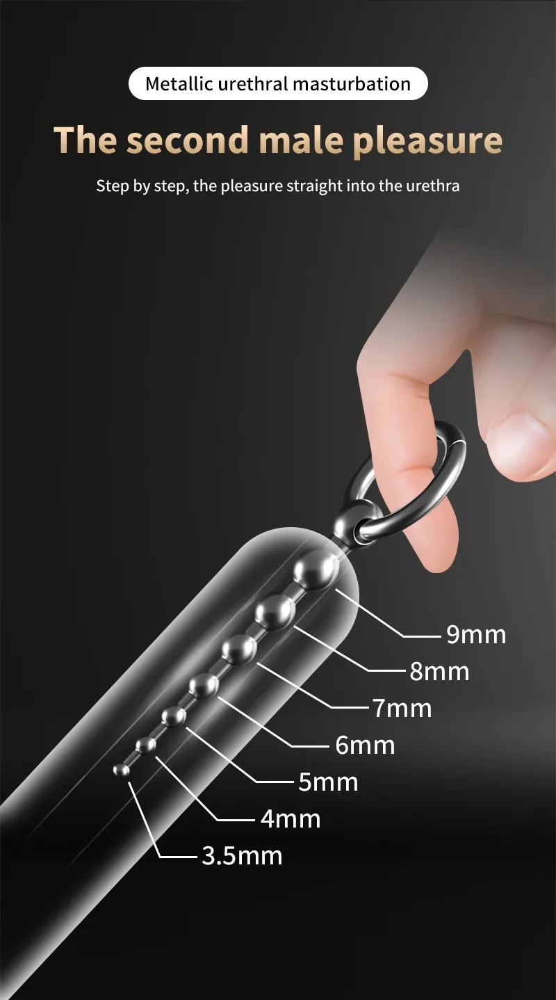 304 Stainless Steel Beaded Urethral Sound 3 Sizes Available
