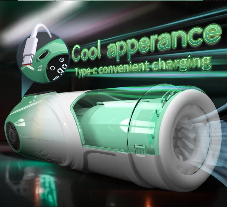 Thrusting Male Masturbator Smart Chip + 3-Engine Drive