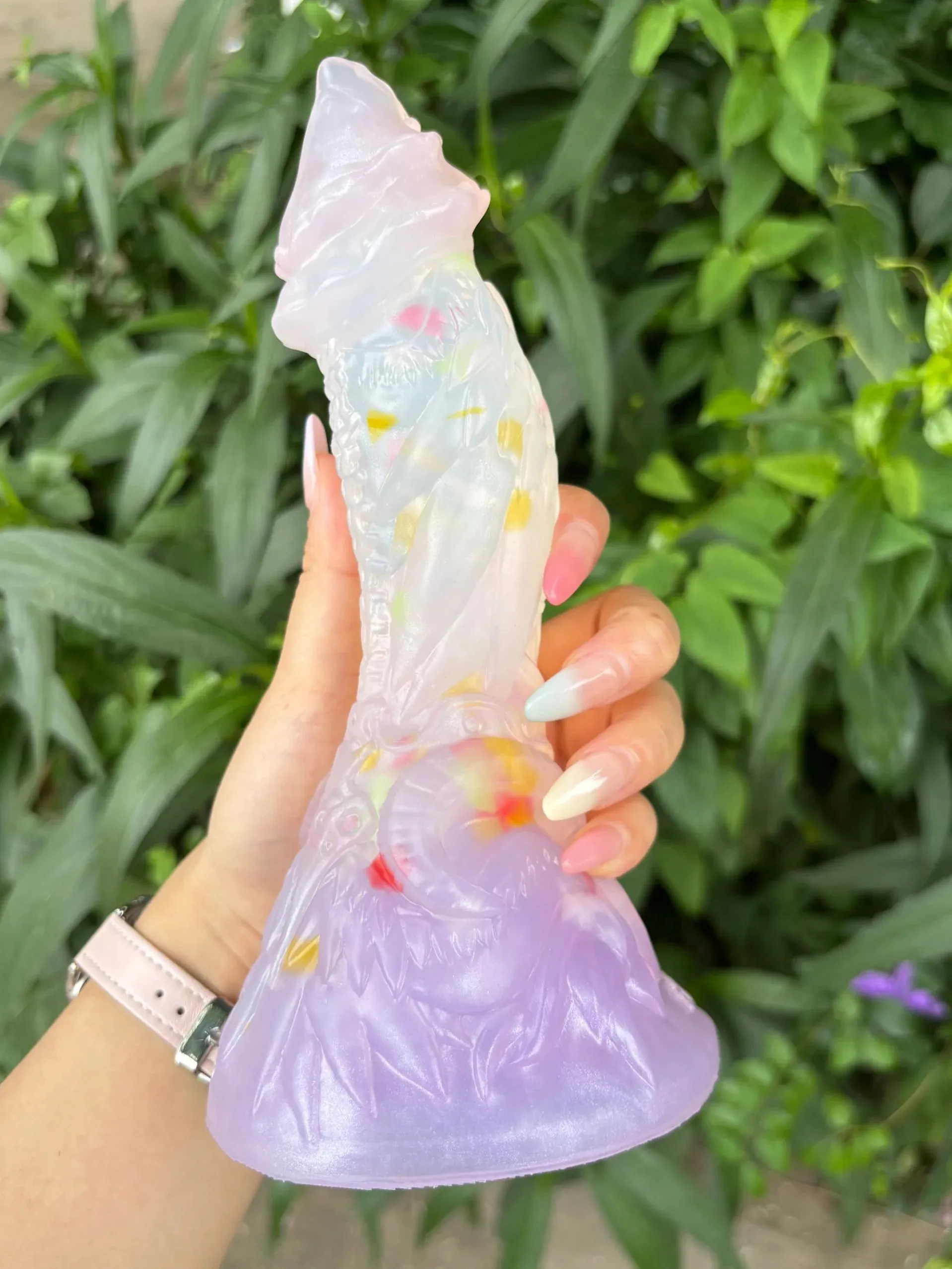 ELKKOST Thick Foreskin Octopus Sucker Base Fantasy Orc Dildo