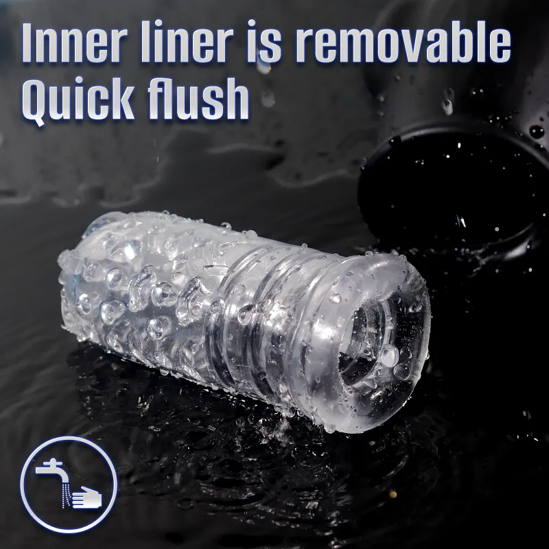 10 Vibrations 5 Suctions Male Masturbator Detachable
