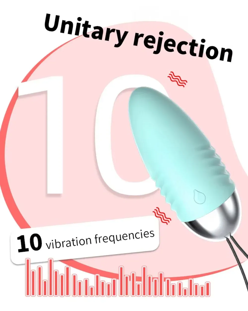 10 Frequencies Breathing Light Remote Control Vibrating Egg