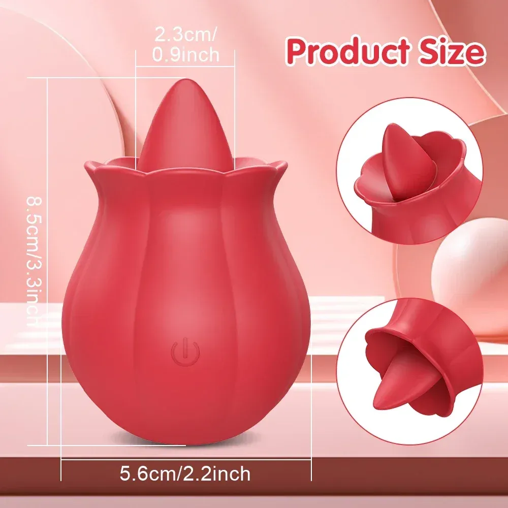 10 Levels Tongue-Licking Clitoral Vibrator & Breast Toy