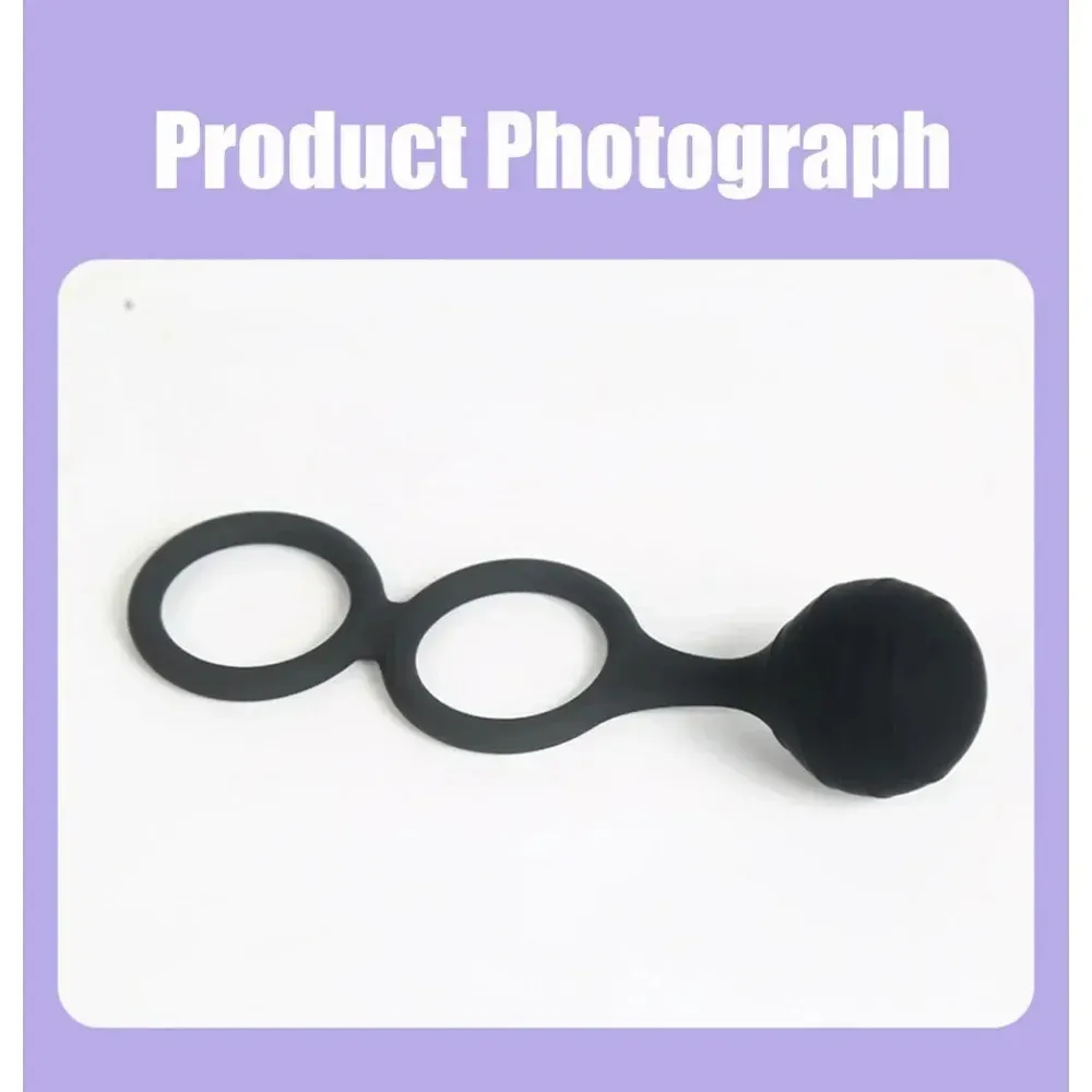 Silicone Ball-Shaped Penis Endurance Exerciser With Cock Ring