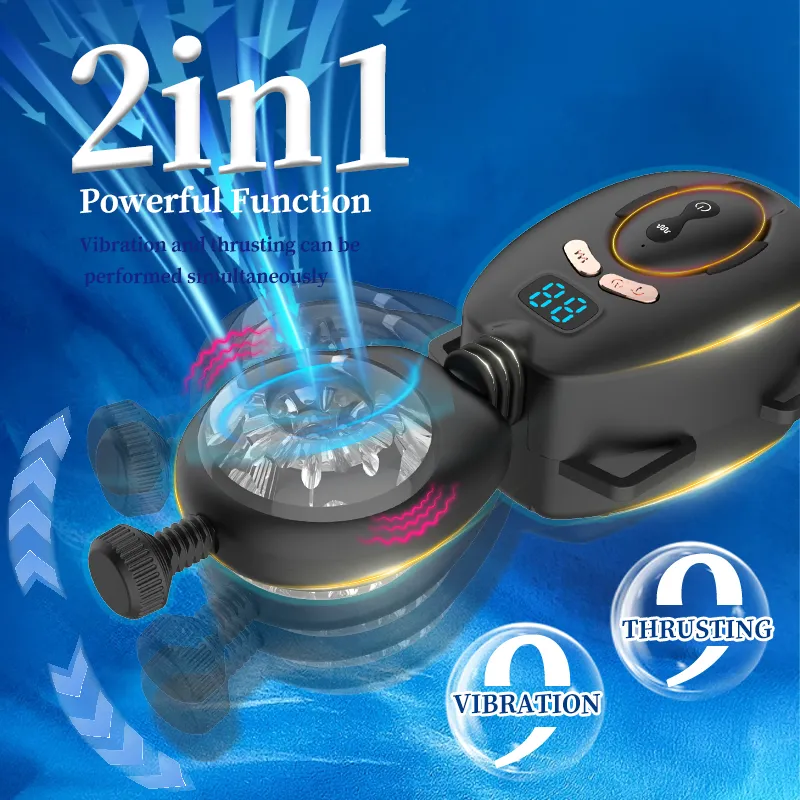 Wearable Oscillating Male Masturbator With Remote Control