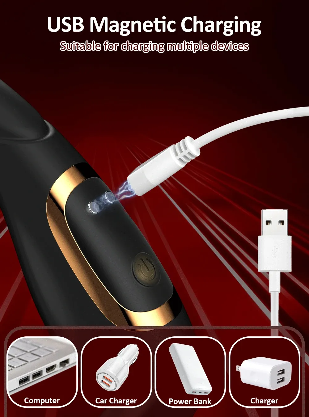 เครื่องนวดต่อมลูกหมาก+ห่วงชะลอการหลั่ง อัตโนมัติ ฟังก์ชัน APP