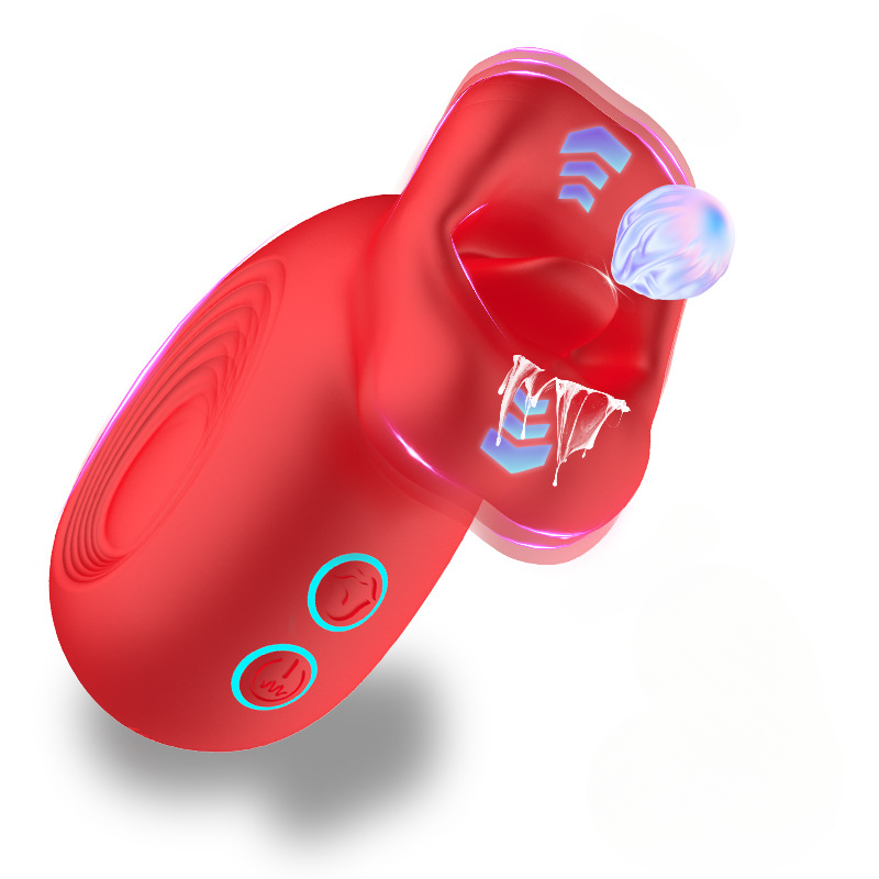 การดูดของเล่น 10 ความถี่การสั่น 10 ความถี่การกัดออกแบบเลียนแบบธรรมชาติ วัสดุสัมผัสผิวเนียนนุ่ม-sextoyfunny