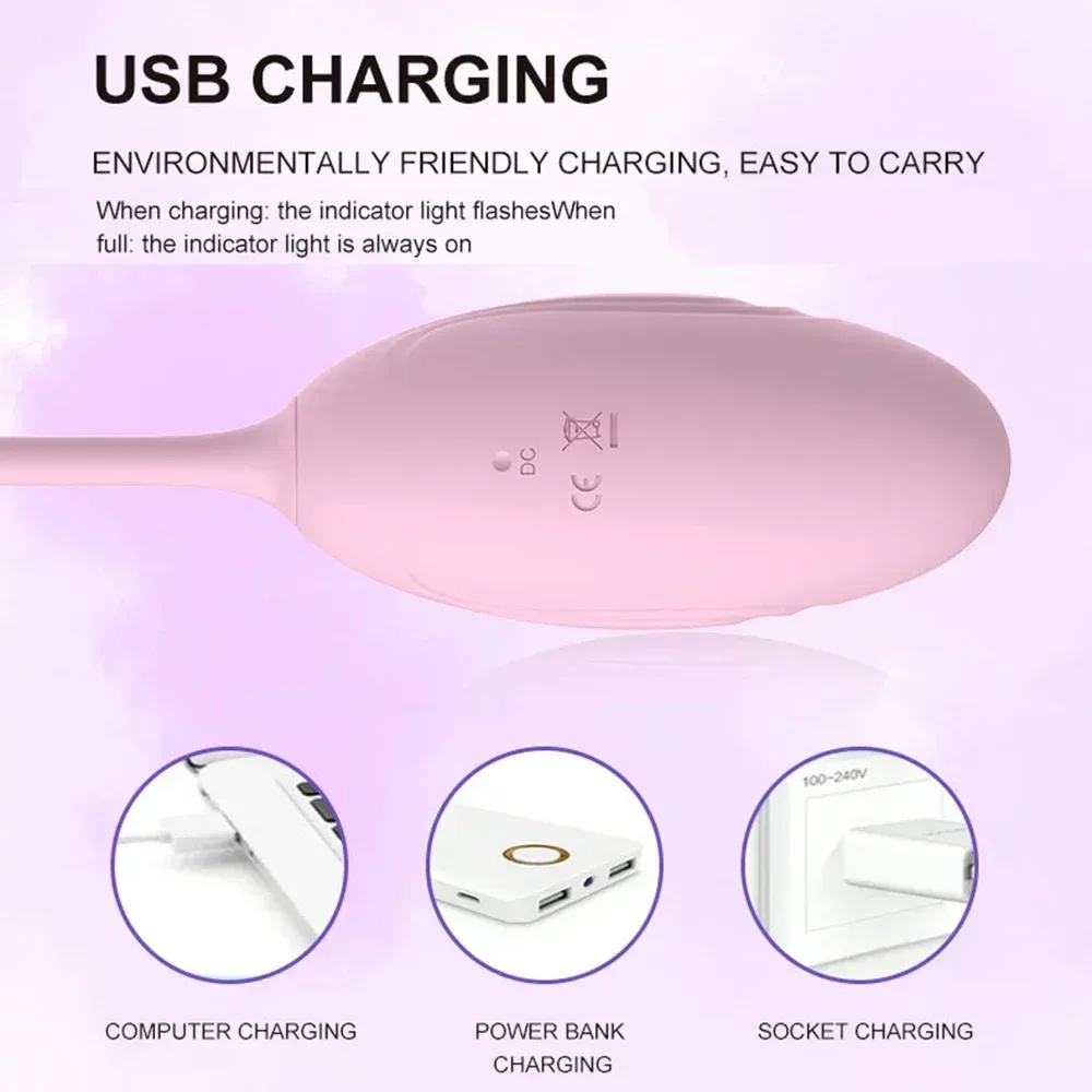 9-Frequency Petal-Shaped Tail Vibrating Egg 2 Colors