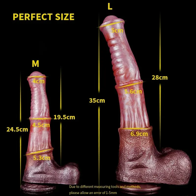 FAAK Liquid Silicone Flesh-Colored Fantasy Stallion Dildo