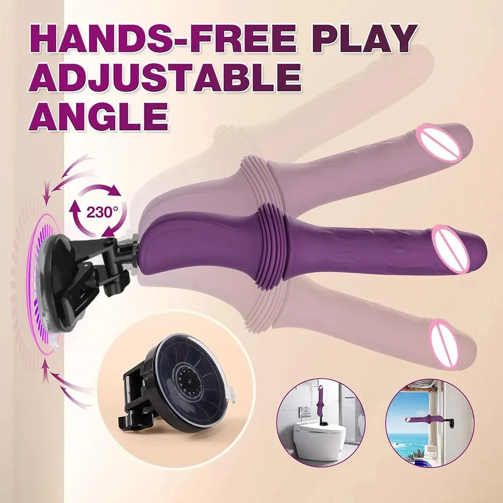 7cm Thrusting Distance Heating & Thrusting Dildo Sex Machine
