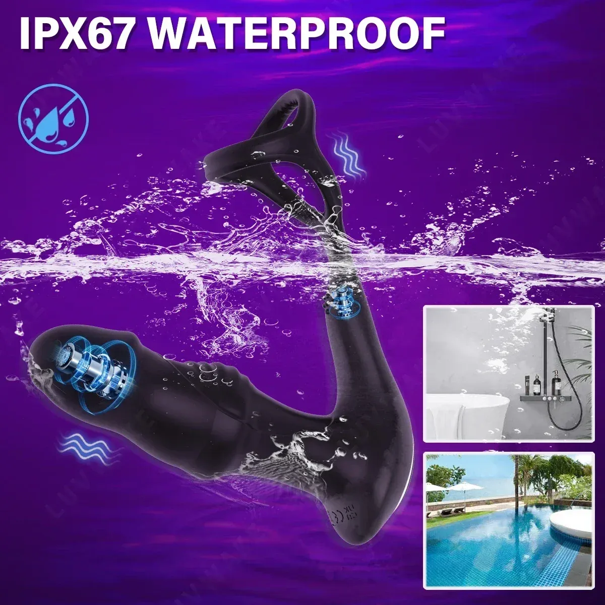 Glans Shaped Remote Control Anal Vibrator & Prostate Massager