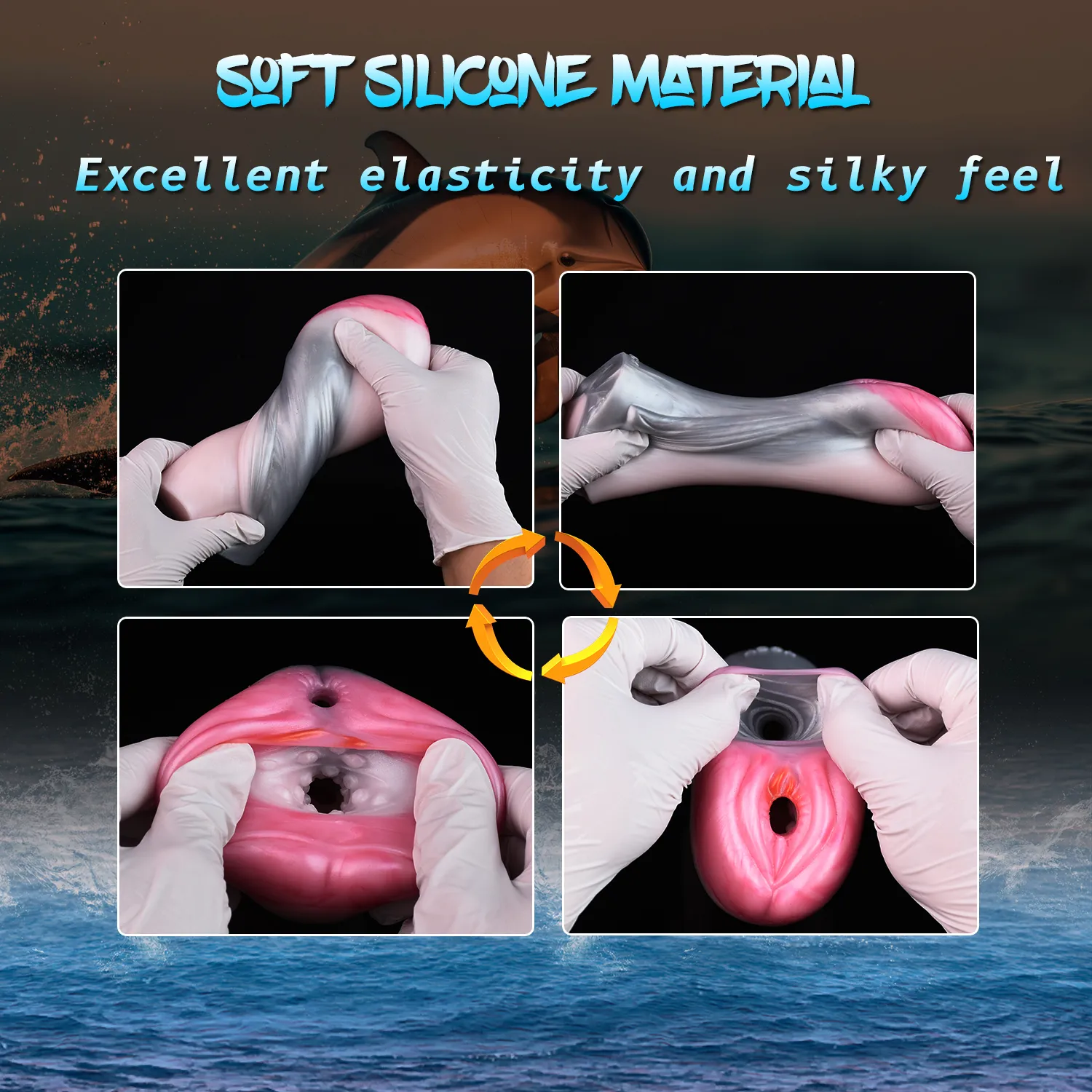 YOCY Fantasy Vagina&mdash;Pink Dolphin Dual Channels NW 600g
