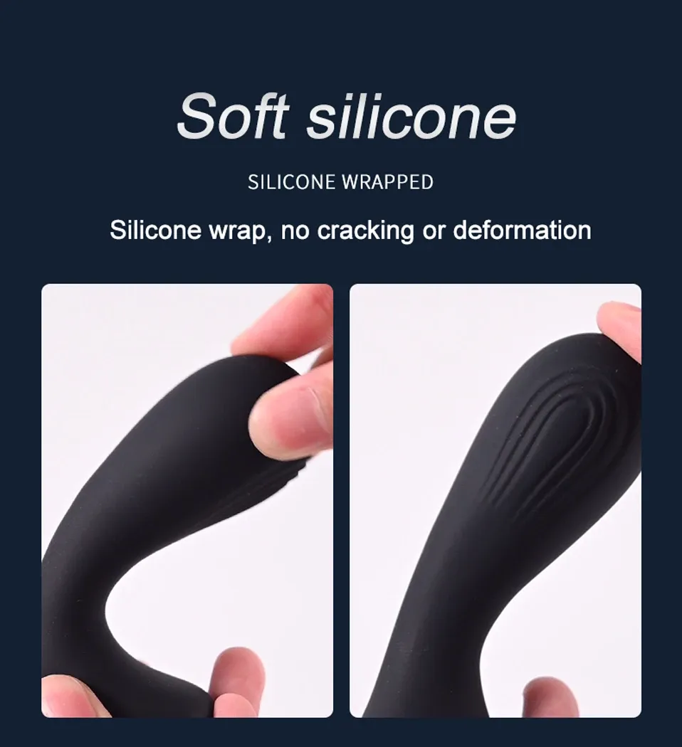 ของเล่นประตูหลัง เครื่องนวดต่อมลูกหมาก อัตโนมัติ โค้งงอได้